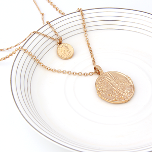 V & R Bijoux Femmes Con Imitation Or 2 Rangées Multi-couches Collier Bijoux - Product Image 5