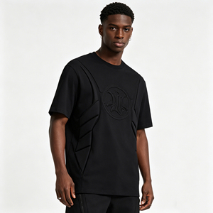 T-shirt unisexe 180G 100% coton peigné à col rond uni : Broderie de logo personnalisée, impression, tee-shirt décontracté oversize vierge Sehe Fashion - Product Image 4