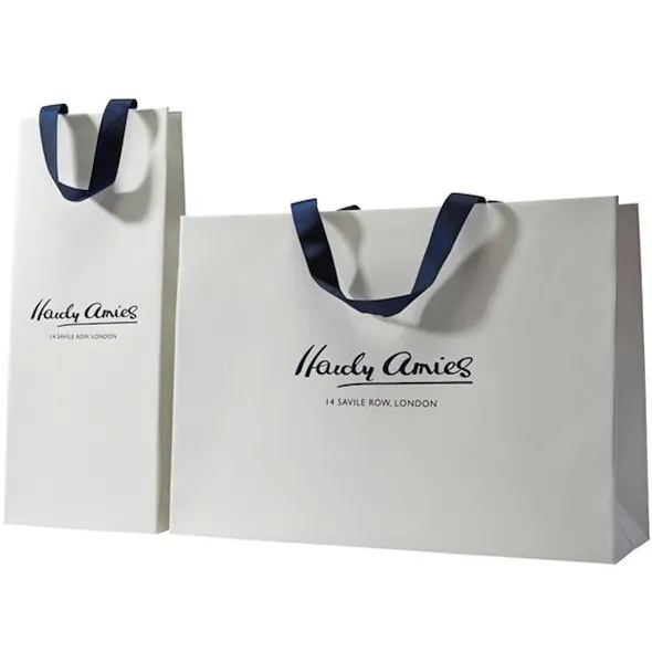 Sacs en carton de luxe de haute qualité, emballage de marque prime, tissu pour vêtements, chaussures, sacs en papier avec votre propre logo