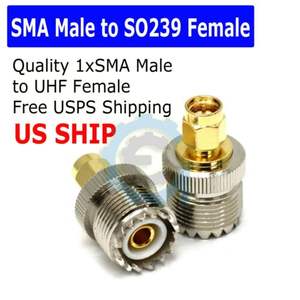 Konektor antena, So239 ke sma-f Uhf Pl259 colokan jantan <span class=keywords><strong>Pl</strong></span>-259 konektor adaptor koaksial Rf - Product Image 6