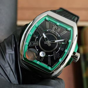 Reloj de Hombre Profesional de Alta Gama, Diseño de Carreras, Caja Plateada con Detalles Verdes, Mecánico Automático de Precisión - Product Image 2