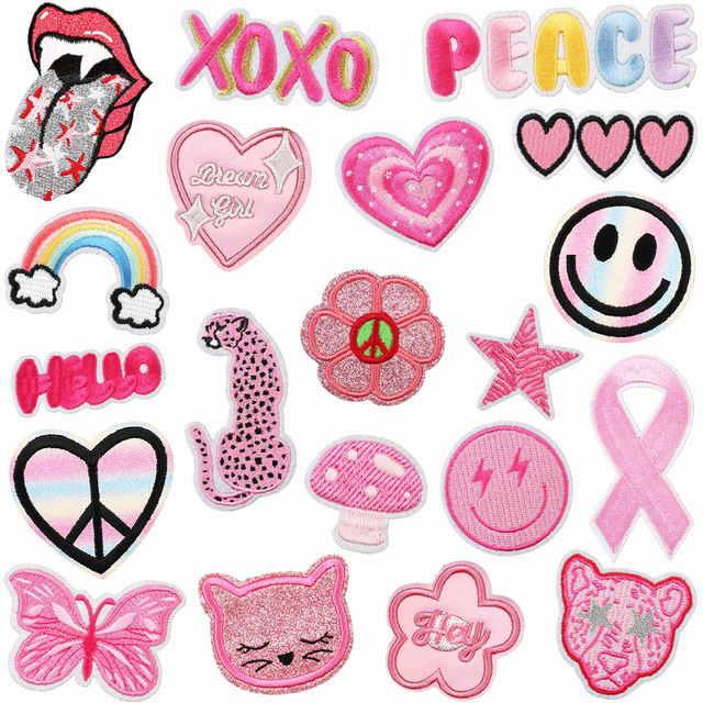 Creative Eco-friendly Felt Lace Mixed Cartoon Embroidered Hot-Melt Patches for Garment and Backpack Decoration