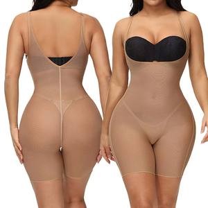 Ultrathin Shapewear Colombianas <strong>Underbust</strong> U Shape Lower Back Body Shaper Transparent Seamless Bodysuit See Through Bodysuit - Product Image 2