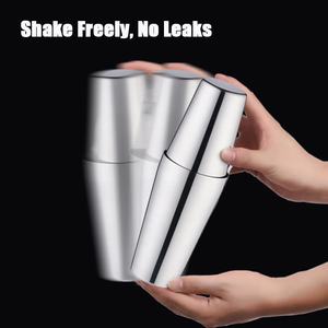 Barre en acier inoxydable prix d'usine Boston Shaker <span class=keywords><strong>Bacardi</strong></span> Bar Tools Boston 800ml et 600ml Luxury Shaker Bar Set - Product Image 3