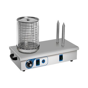 Griglia Elettrica Multifunzione Commerciale per Hot Dog/Pane, in Acciaio Inox con Termostato Regolabile e Timer per Chioschi Alimentari/Panetterie - Product Image 2