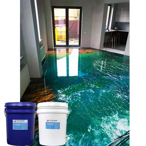 Keo Dán Sàn Đá Cẩm Thạch Epoxy Nhiều Màu Sắc Kim Loại Bền Sáng Tạo