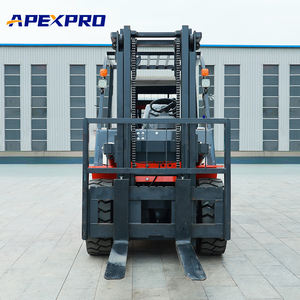 Vente directe usine – Chariots élévateurs diesel <span class=keywords><strong>à</strong></span> mât bi-étages et pneus pleins de 5 tonnes GC-DF50, longueur de fourche 1220 mm, centre de charge 500 mm, prix réduit - Product Image 2