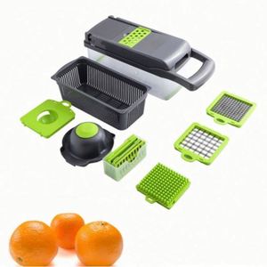 Utensilio de Cocina, Cortador de Verduras Manual Multifuncional de Plástico Ecológico, Picador de Cebolla con Cuchillas de Acero Inoxidable - Product Image 5