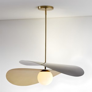 French Straw Hat Chandelier Oval Led <b>Light</b> <b>Single</b> Head Warm White <b>Light</b> Home Living Room Bedroom Pendant Lamp - Product Image 4