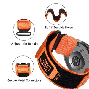 Correa Deportiva Resistente de Nailon para <span class=keywords><strong>Apple</strong></span> <span class=keywords><strong>Watch</strong></span>, Correa para Samsung Galaxy <span class=keywords><strong>Watch</strong></span> 8 de 40 mm y 44 mm, Correa de 20 mm y 22 mm, Correa de Muñeca para Senderismo - Product Image 1