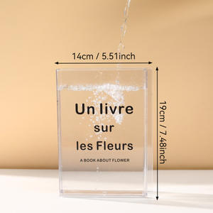 Jarrones con Formas Novedosas para Libros, Decoraciones de Escritorio para el Día de San Valentín, Rosas Preservadas Artificiales de Larga Duración (3-5 Años) - Product Image 2