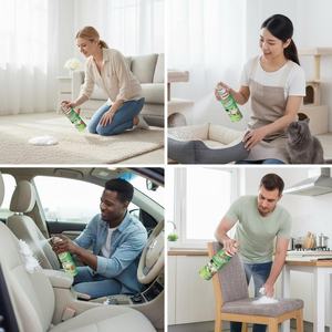 Nettoyant Moussant Getsun pour Tissus d'Ameublement – Éliminateur d'Odeurs, Lavage à Sec, Nettoyage en Profondeur, Détachant, Neutraliseur d'Odeurs de Fumée et d'Animaux, Savon en Spray - Product Image 2