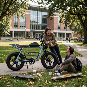 Vélo électrique à pneus larges écologique avec assistance au pédalage fiable, vélo à roulement fluide pour les visites guidées dans les jardins botaniques - Product Image 3