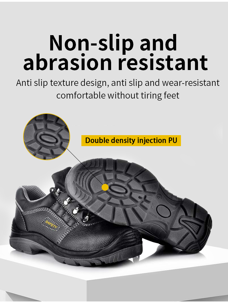 sapatos de trabalho customized low cut genuine leather Light reflecting strip safety shoes work shoes with shoelaces for men