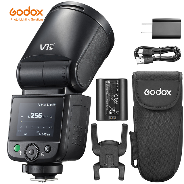 V1mid Flash High Speed Sync Ttl Auto Flash Touch Screen Menu Mini Outdoor Fill Light for Cameras