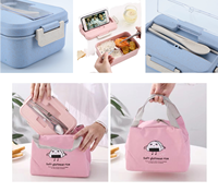 Boîte à lunch bento en plastique sans BPA avec logo personnalisé, isotherme, 3 compartiments, conteneur de préparation de repas, vente en gros directe d'usine pour la personnalisation de marque
