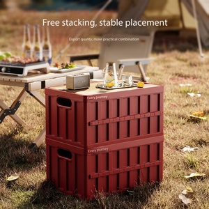 Caja de almacenamiento para acampar al aire libre, caja de almacenamiento plegable para maletero de coche, caja de almacenamiento de gran capacidad, caja de almacenamiento de plástico, caja de almacenamiento de <span class=keywords><strong>juguetes</strong></span> - Product Image 5