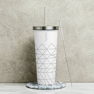 Vasos de acero inoxidable de doble pared sin BPA personalizados al por mayor, tazas Premium para bebidas calientes y frías - Product Image 3