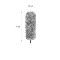Balai à poussière pour la maison, rallonge pour balai à poussière, plume longue et flexible lavable en microfibre pour nettoyer les ventilateurs de plafond hauts