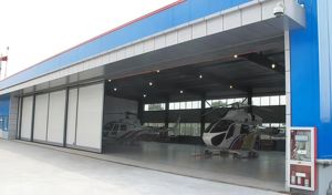 باب الحانار ثنائي الطي بإطار فولاذية ، باب الحانار الهيدروليكي الأوتوماتيكي لطائرات الهليكوبتر - Product Image 6