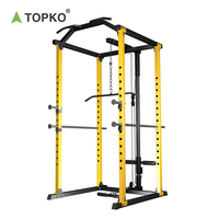 TOPKO Machines de musculation multifonctionnelles à succès, rack à squats, entraîneur fonctionnel de salle de sport, barre de musculation, rack à squats