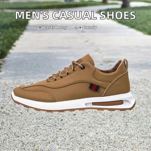 Zapatos Casuales de Hombre, Estilo Nuevo, Ligeros, de Cuero, Duraderos, Antideslizantes, Deportivos, que Aumentan la Estatura - Product Image 3