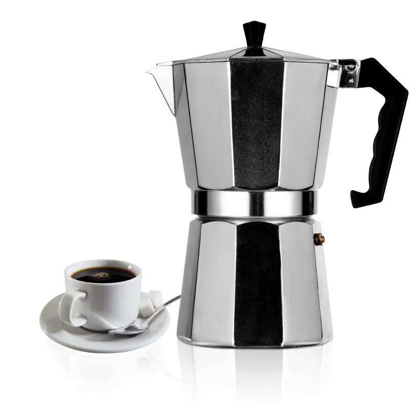 Mocha — bouilloire à café en aluminium de 50-600ML, bouilloire à café, Stovetop, accessoires de cuisine, style classique octogonal, rapide