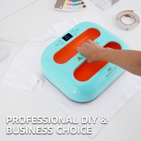 Presse à chaud manuelle portable Mecolour 10x12 avec arrêt automatique pour transfert sur T-shirt, chauffage rapide en 60s, sublimation DIY, nouveauté