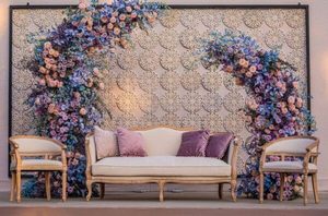 كتان واسع خشبي لغرفة المعيشة أريكة عصرية لحفلات الزفاف الذراع أريكة - Product Image 6