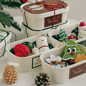 New Christmas Gift <b>Candle</b> Handmade Atmosphere Decoration Christmas Aroma Wax Gift Box Practical <b>Small</b> Gift Wholesale - Product Image 6