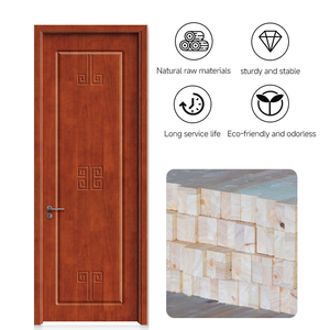 <span class=keywords><strong>Porte</strong></span> en bois massif de chêne rouge sur mesure, style moderne, insonorisée, imperméable, pour usage commercial - Product Image 4