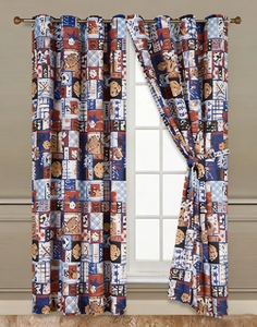 Lot de 2 <span class=keywords><strong>rideaux</strong></span> imprimés en microfibre <span class=keywords><strong>pour</strong></span> enfants/adolescents - Voilage doux en microfibre imprimé multicolore avec œillets <span class=keywords><strong>pour</strong></span> enfants - Product Image 2