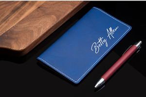 व्यक्तिगत लेजर उत्कीर्ण चमड़े की चेकबुक कवर कस्टम रिक्त लेदरमेट चेक बुक केस - Product Image 5