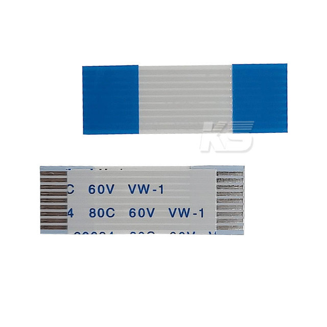 OEM Customized Pitch1.0mm FFC Cable Flexible Flat Ribbon Cable AWM 20624 80c60v