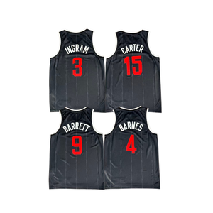 Maglia da basket americana Toronto 2026: Ultima versione stampata a caldo # 15 Vince Carter # 1 McGrady 3 <span class=keywords><strong>Ingram</strong></span> 4 Barnes 9 Barrett - Product Image 2