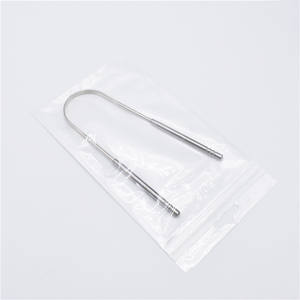 2022 OEM cura orale U forma in acciaio inox adulto raschietto per la lingua per adulti più pulito igiene salute ayurvedica raschietto lingua Raspador De - Product Image 6