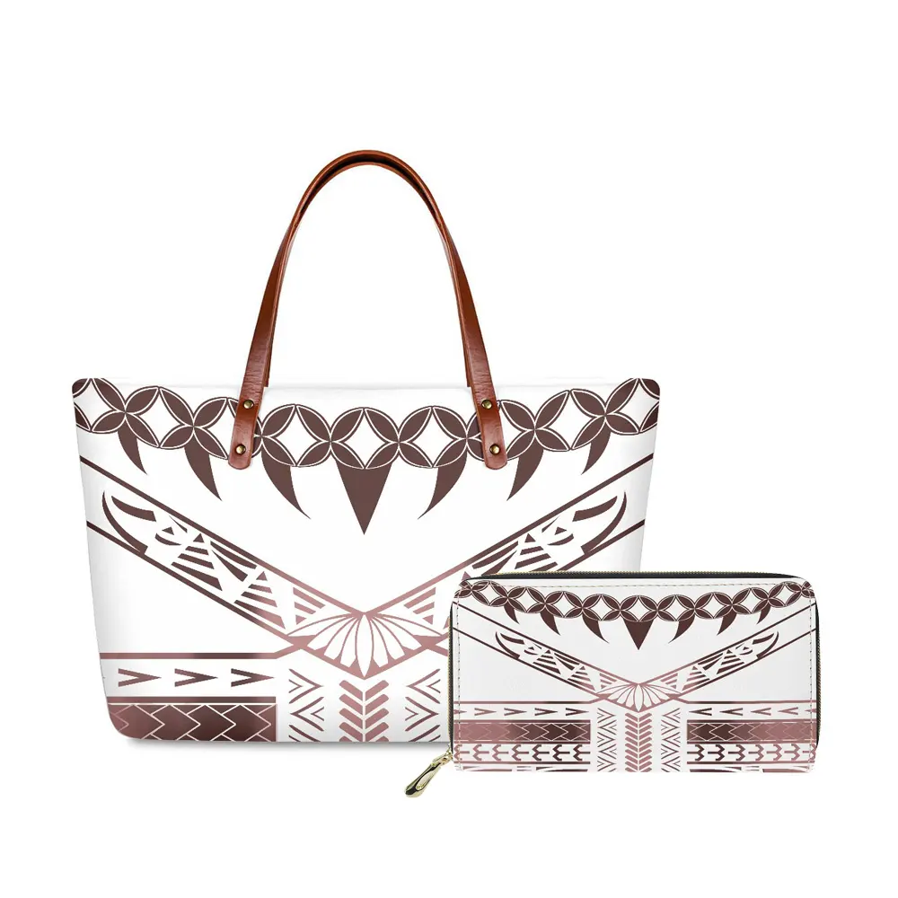 Hot Selling Polynesian Fashion Trend Designer Classic Purses And Handbags Luxury Women Messenger Bags Famous Brand Handbag Sets