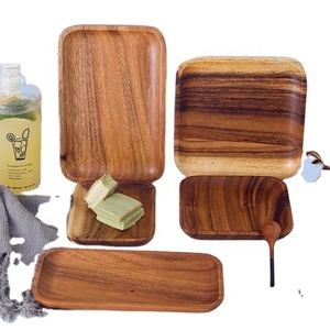 Acacia <strong>Wood</strong> Tableware Bowls Acacia <strong>Wood</strong> Dinner <strong>Plates</strong> Wooden <strong>Plates</strong> - Product Image 3