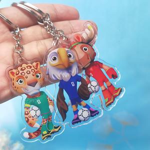 Gantungan Kunci Maskot Piala Dunia <span class=keywords><strong>2026</strong></span> Grosir, Akrilik Maple Zayu, Liontin Clutch, Souvenir Penggemar Sepak Bola untuk Dekorasi Tas - Product Image 2