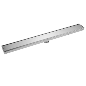 Odor Resistant Floor <strong>Drain</strong> <strong>Cover</strong> 80cm Long Rectangular Sus304 Stainless Steel Shower Invisible Side Drainage Port Floor <strong>Drain</strong> - Product Image 4