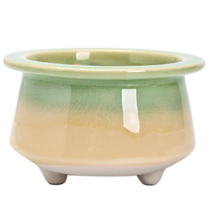 <span class=keywords><strong>Pot</strong></span> à succulentes en céramique respirant et résistant aux fissures, avec contrôle des racines, pour petites plantes vieillies, plateaux de fleurs - Liquidation - Product Image 5