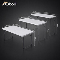 Table pliante rectangulaire 120x60cm, hauteur 74cm, capacité de charge 300kg, pour usage intérieur/extérieur, marché, restauration et fêtes