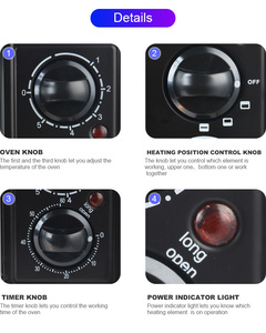 <span class=keywords><strong>Four</strong></span> à pizza électrique commercial <span class=keywords><strong>de</strong></span> haute qualité 30l <span class=keywords><strong>Mini</strong></span> grille-pain <span class=keywords><strong>avec</strong></span> minuterie - Product Image 5