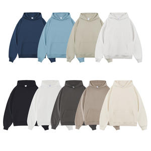 Nouveau sweat à capuche en molleton épais 450G, tendance automne, sweat à capuche pour homme, taille plus, sweat à capuche uni ample - Product Image 3