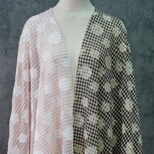 Tessuto in poliestere Chiffon con <span class=keywords><strong>perla</strong></span> chiara leggera in tessuto Jacquard con taglio aggrovigliato tessuto a macchie di lino per camicia in Tulle da donna - Product Image 2