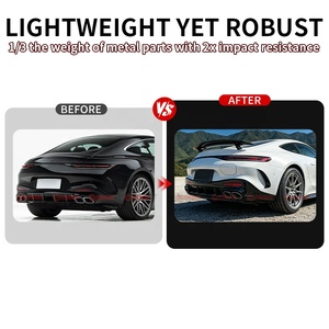 Prix d'usine – Nouvelle aileron arrière de course en fibre de carbone sèche style GTR pour Mercedes AMG GT 63 C192 - Product Image 3