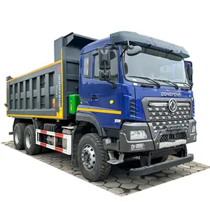 Dongfeng 6x4 tahrikli tip LHD yüklü dongfeng 420 HP Euro V motor GVW 55 ton tasarım damperli damperli kamyon