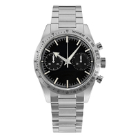 Reloj de acero inoxidable para hombre, cronómetro mecánico automático, con logotipo personalizado, precio de fábrica, para pedidos pequeños