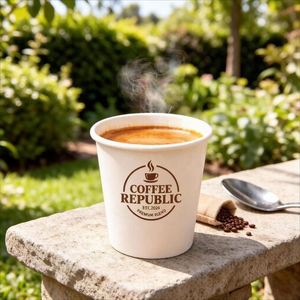 Gobelets en papier kraft à double paroi de 90 mm (8-16 oz) avec couvercles, personnalisables avec logo, pour boissons chaudes et froides, jetables, pour café, latte, thé au lait, vin - Vente en gros - Product Image 3