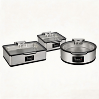 Plats de service de luxe en acier inoxydable or rose, modernes, électriques et hydrauliques, pour buffet, traiteur, hôtel, mariage, fête